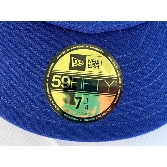 Los Angeles Dodgers Born x Raised New Era 59Fifty Fitted Cap Hat Blue 7 1/4 - Picture 2 of 11